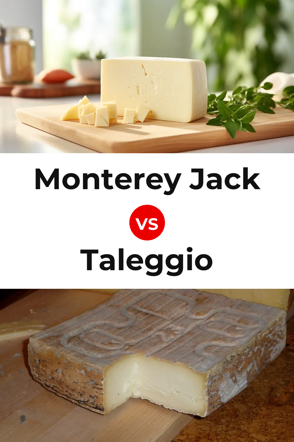 Monterey Jack Cheese vs Taleggio Cheese Pinterest comparison