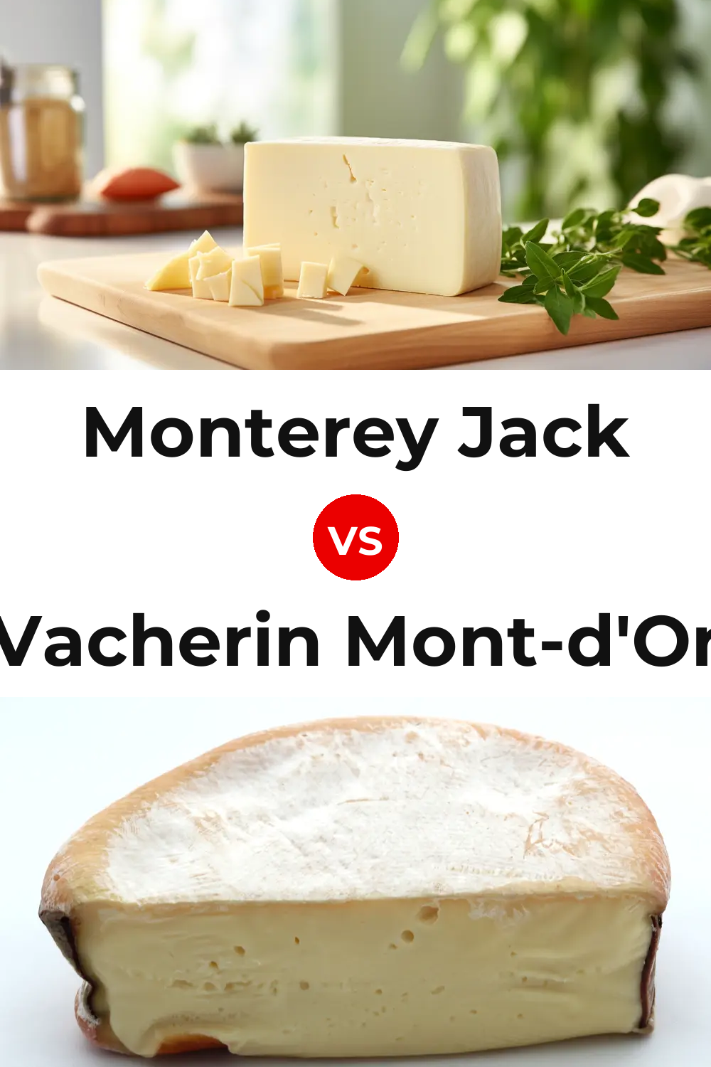 Monterey Jack Cheese vs Vacherin Mont-d'Or Cheese Pinterest comparison