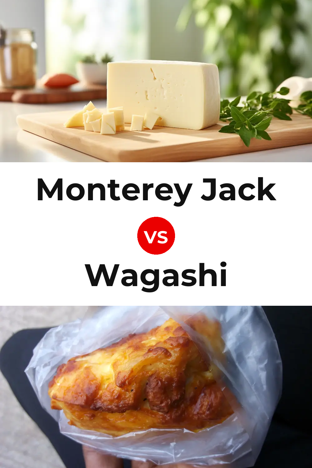 Monterey Jack Cheese vs Wagashi Cheese Pinterest comparison