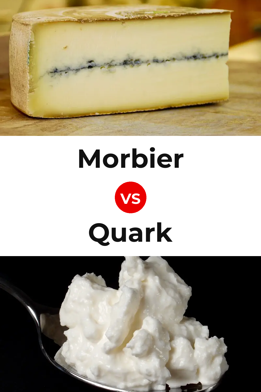 Morbier Cheese vs Quark Cheese Pinterest comparison