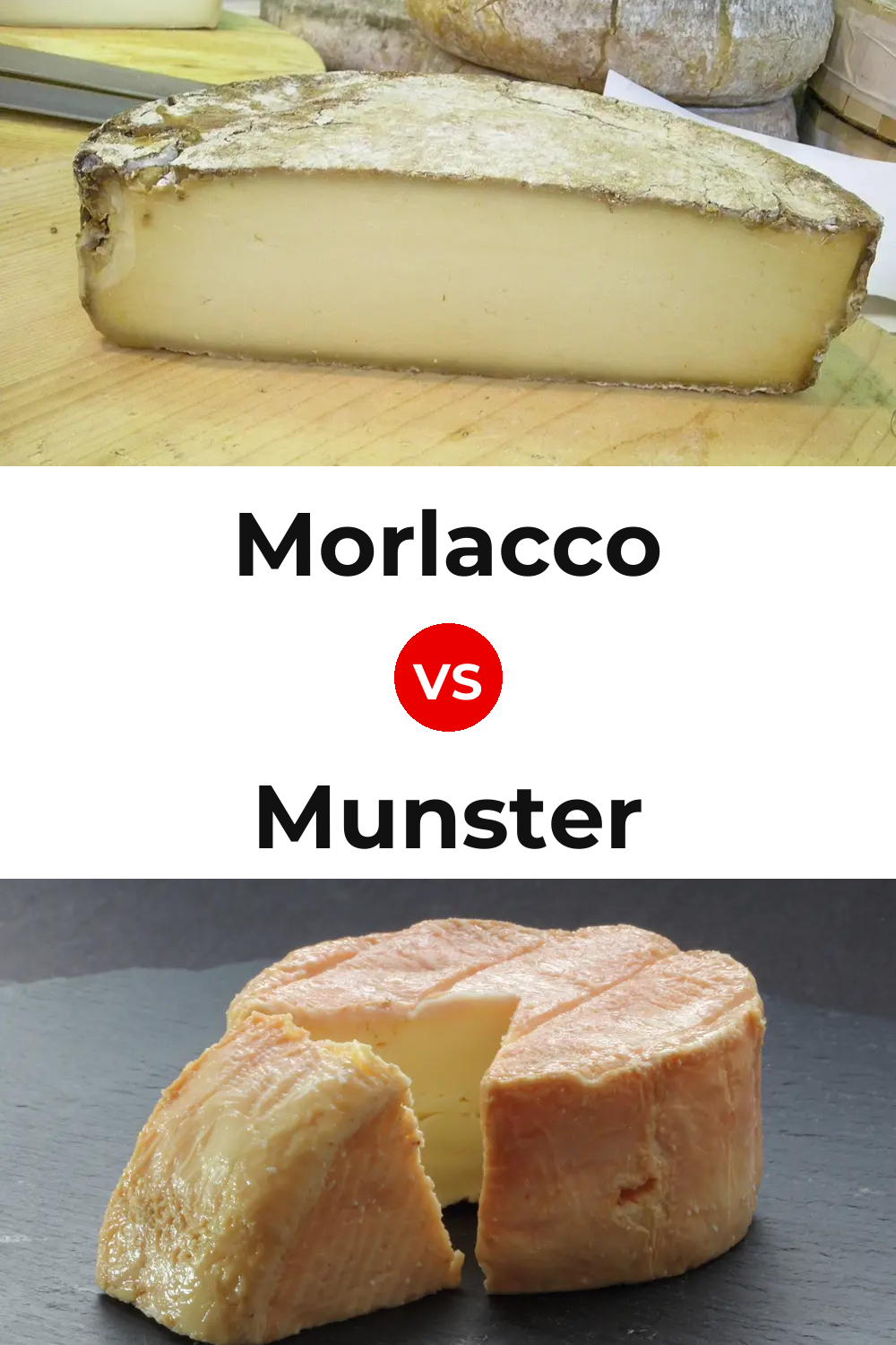 Morlacco Cheese vs Munster Cheese Pinterest comparison