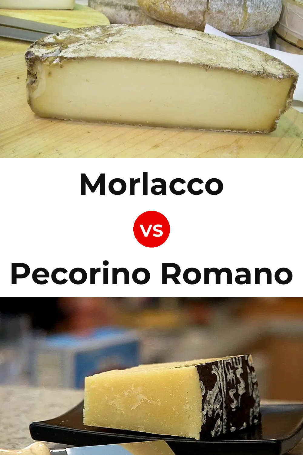 Morlacco Cheese vs Pecorino Romano Cheese Pinterest comparison