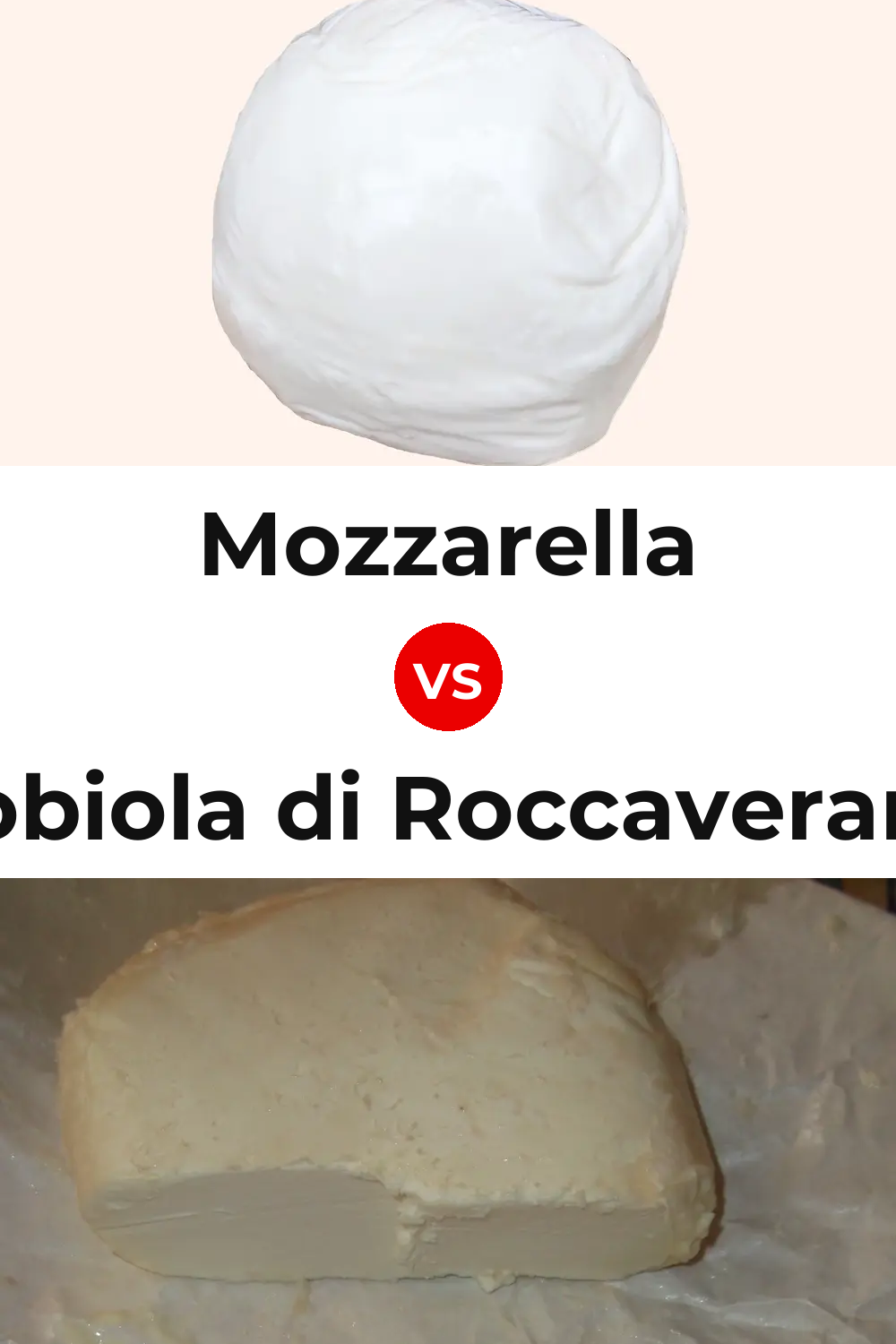 Mozzarella Cheese vs Robiola di Roccaverano Cheese Pinterest comparison