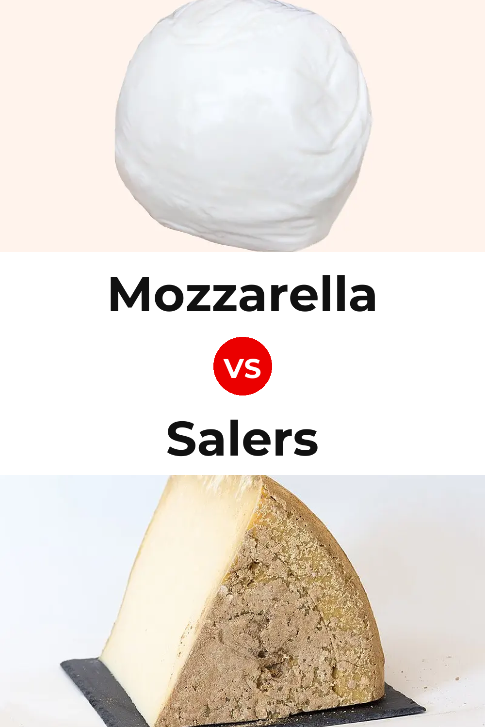 Mozzarella Cheese vs Salers Cheese Pinterest comparison