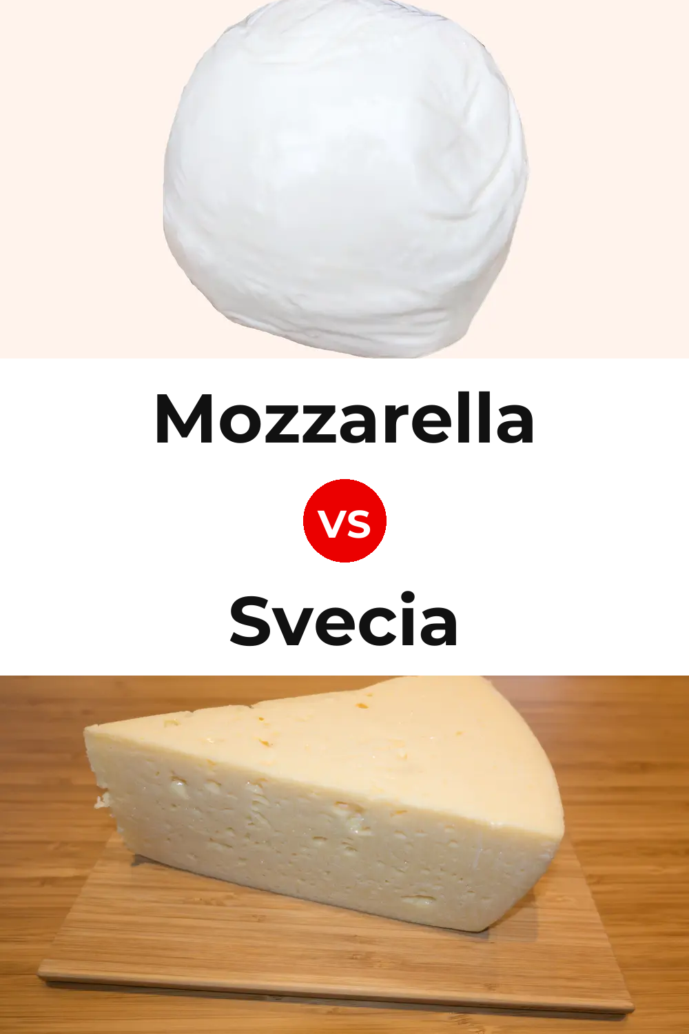 Mozzarella Cheese vs Svecia Cheese Pinterest comparison