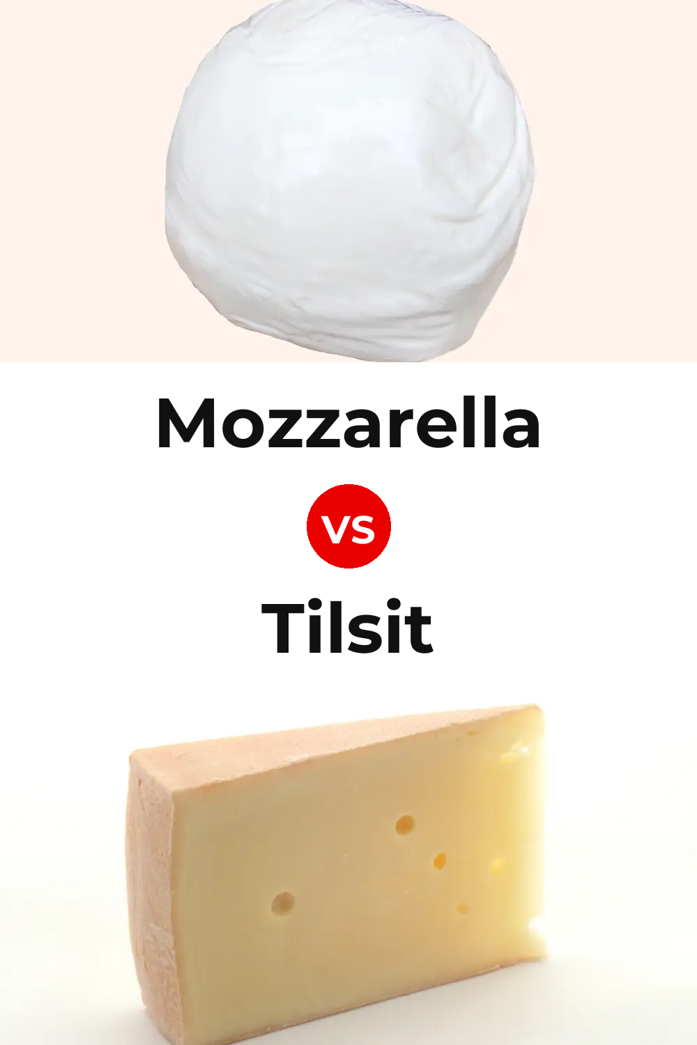 Mozzarella Cheese vs Tilsit Cheese Pinterest comparison