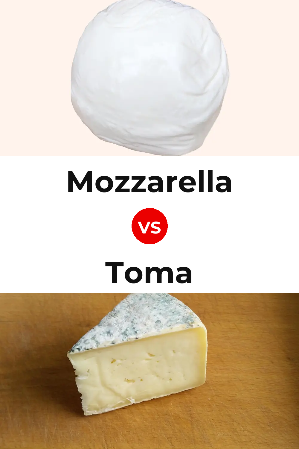 Mozzarella Cheese vs Toma Cheese Pinterest comparison