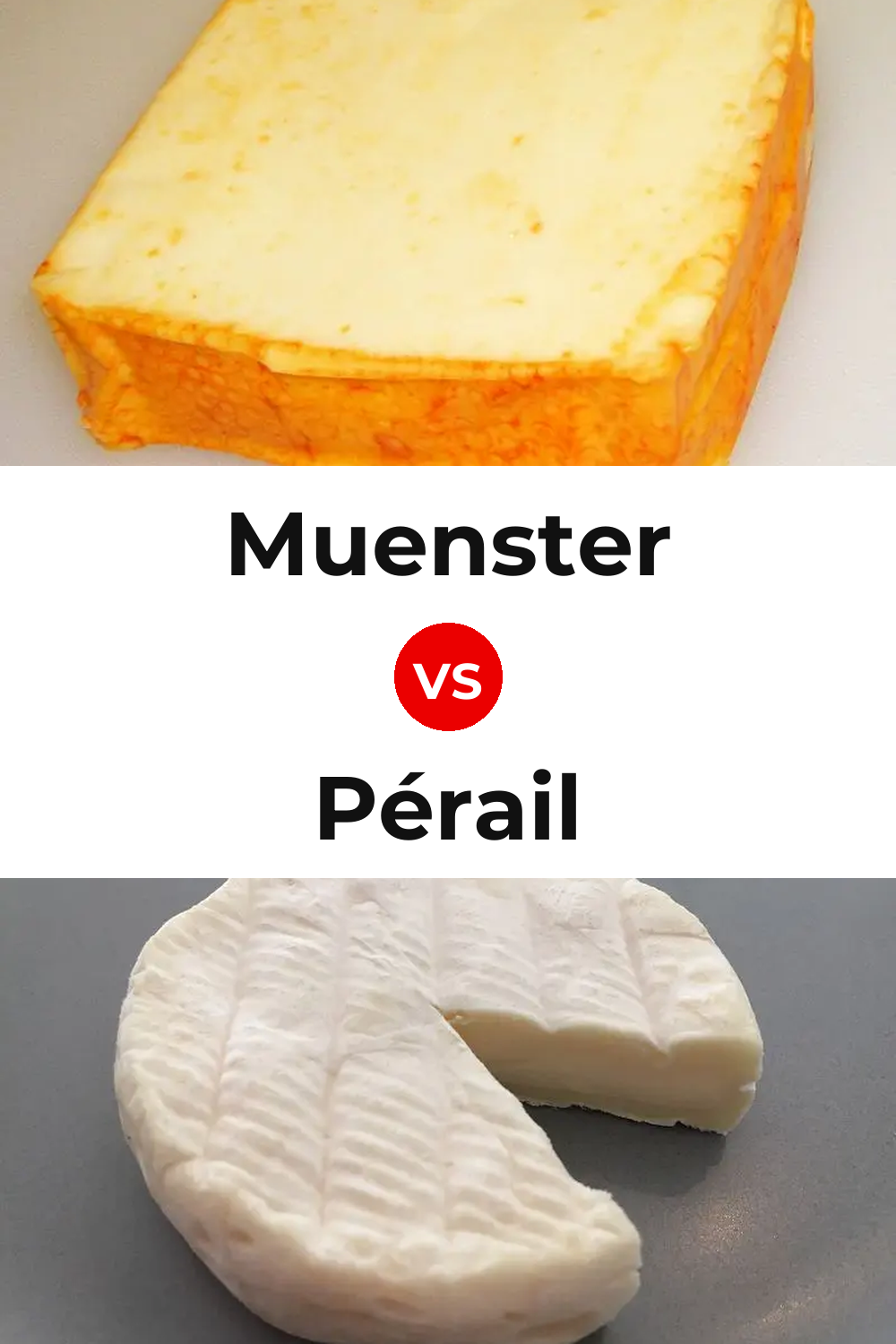 Muenster Cheese vs Pérail Cheese Pinterest comparison