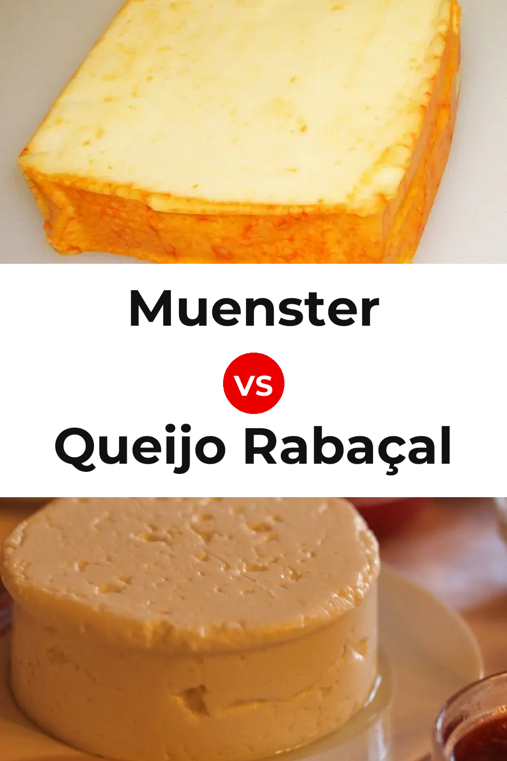 Muenster Cheese vs Queijo Rabaçal Pinterest comparison