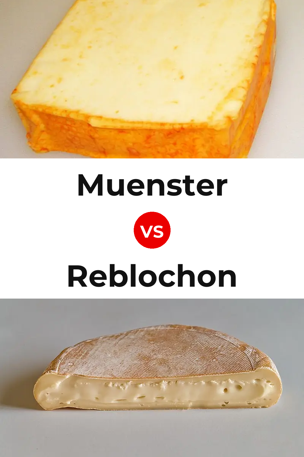 Muenster Cheese vs Reblochon Cheese Pinterest comparison