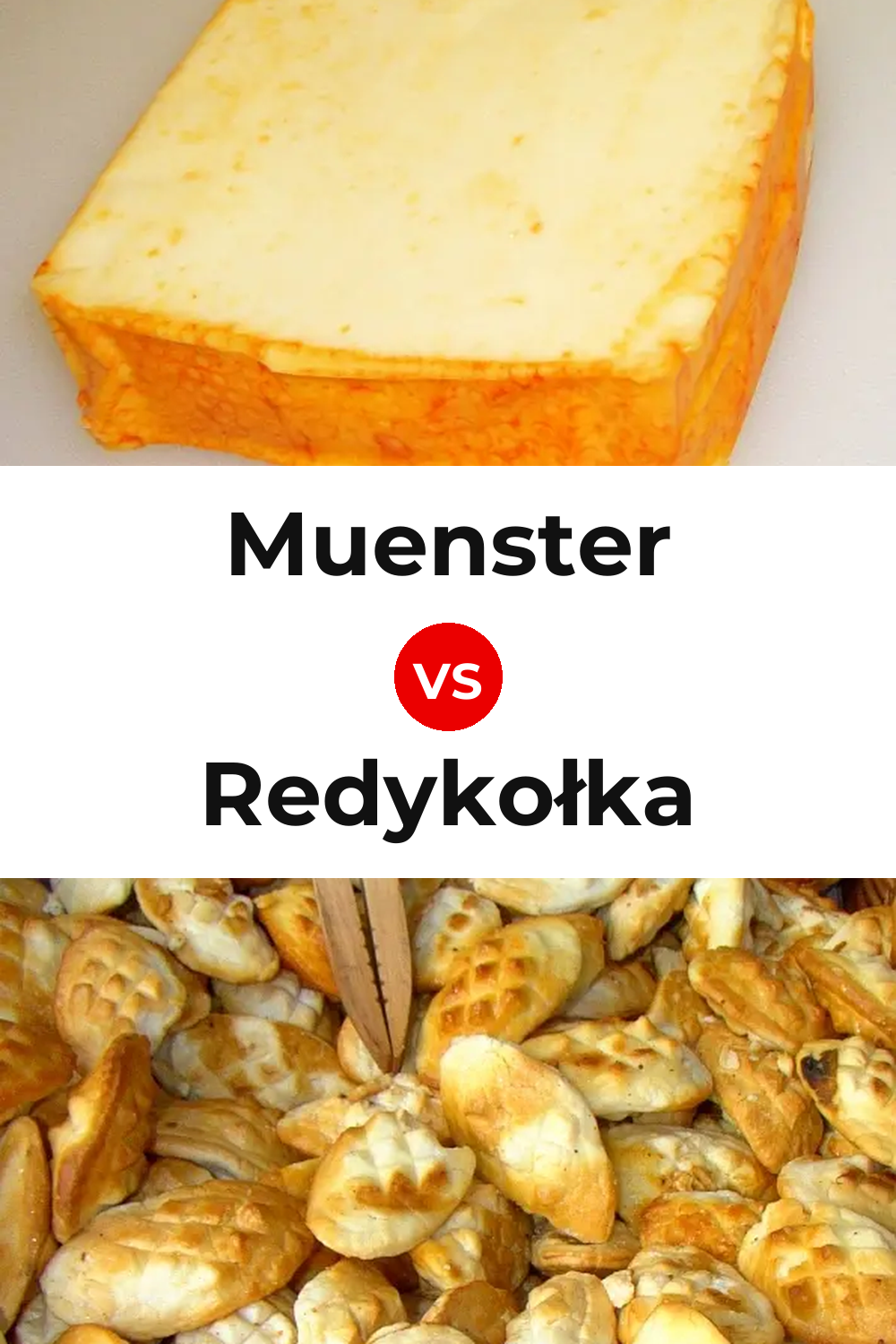 Muenster Cheese vs Redykołka Cheese Pinterest comparison