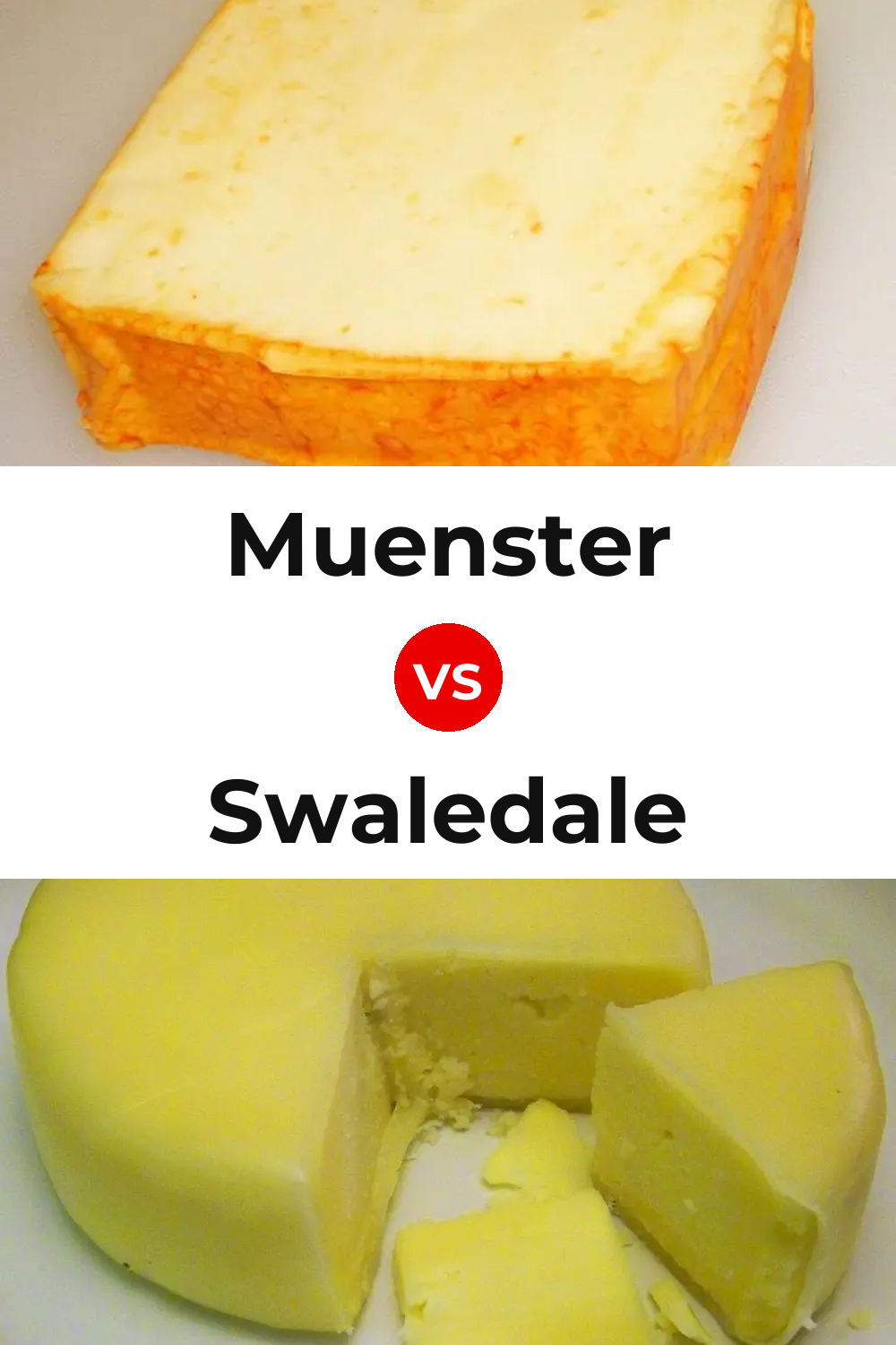 Muenster Cheese vs Swaledale Cheese Pinterest comparison