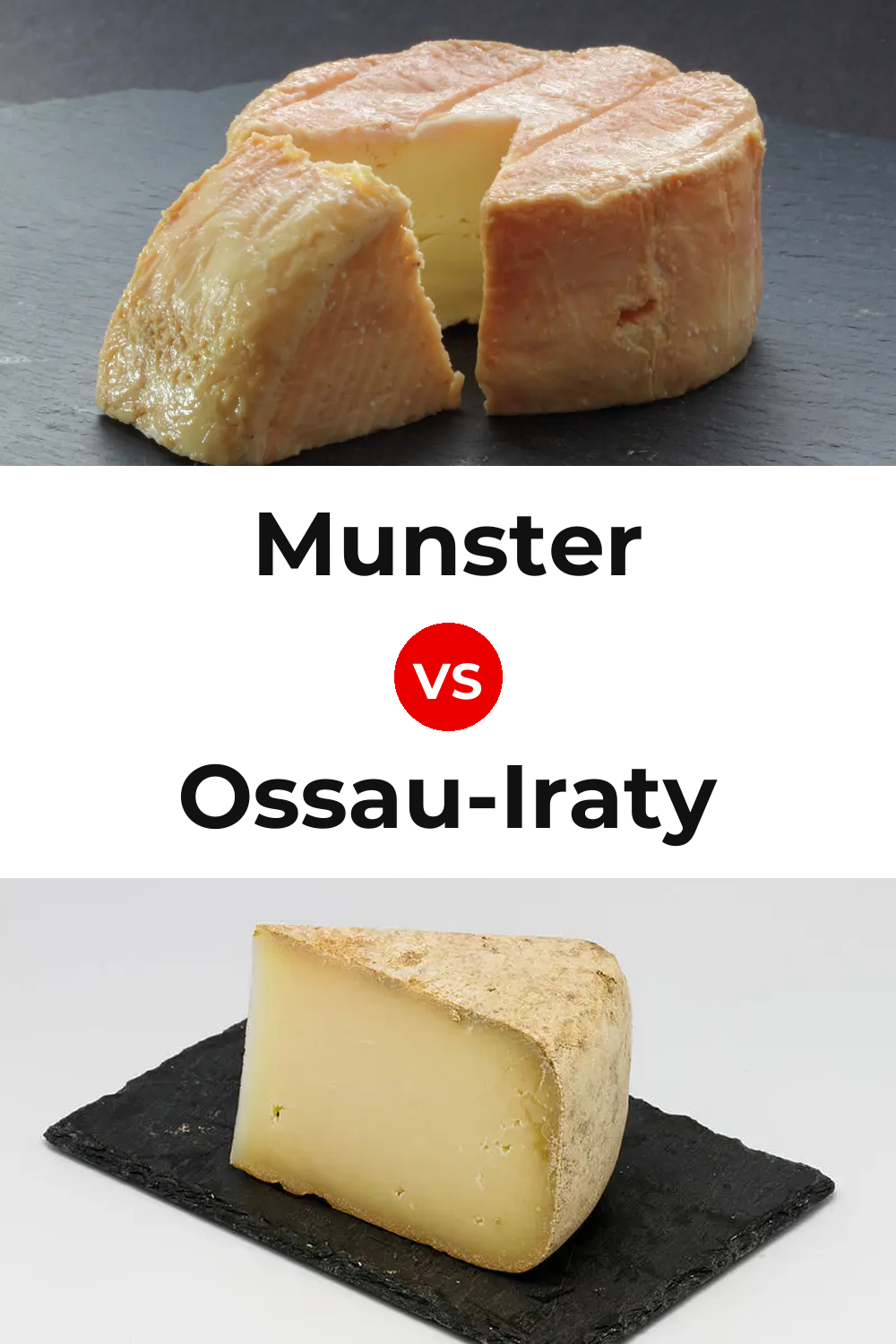 Munster Cheese vs Ossau-Iraty Cheese Pinterest comparison