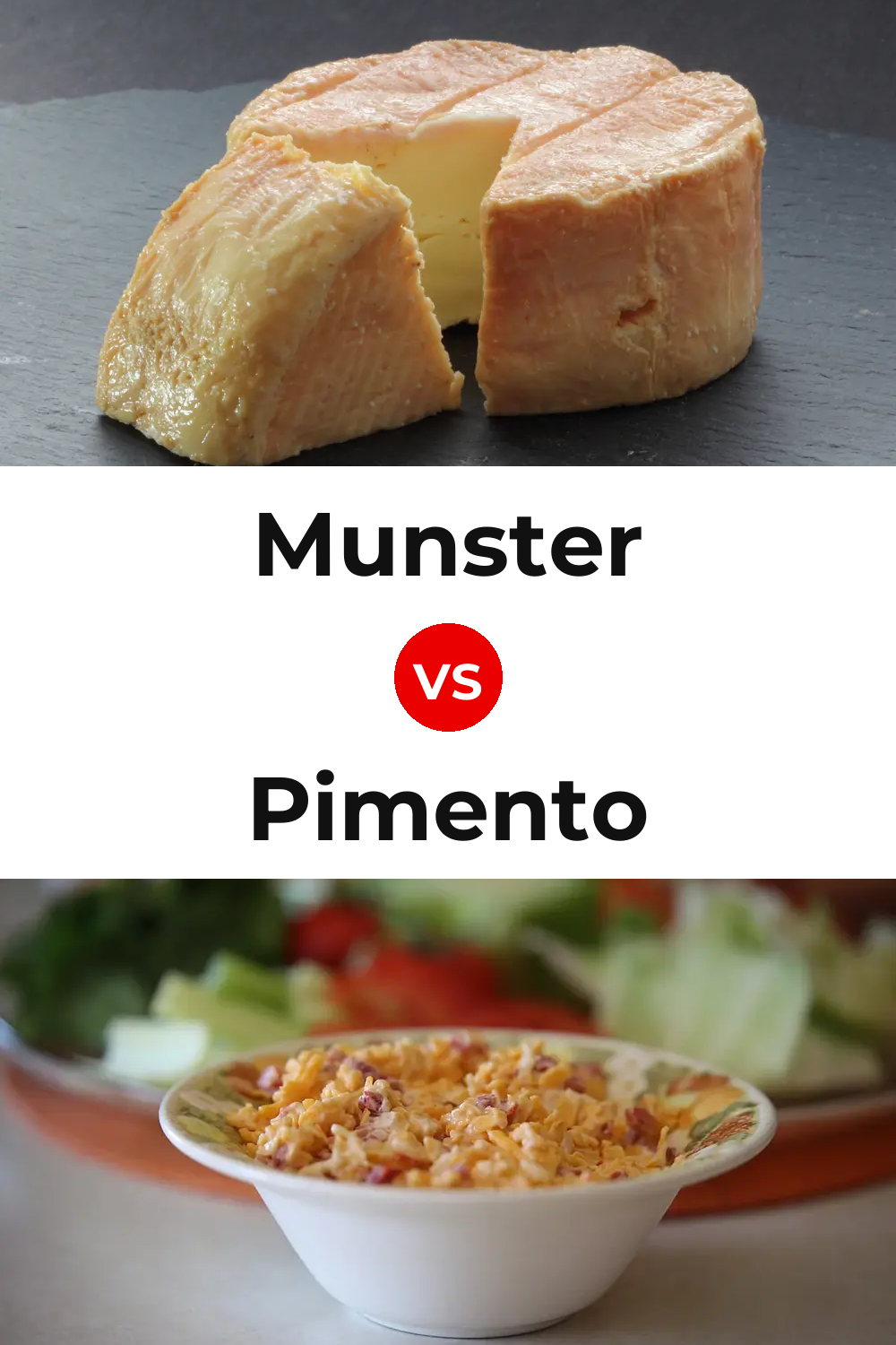 Munster Cheese vs Pimento Cheese Pinterest comparison