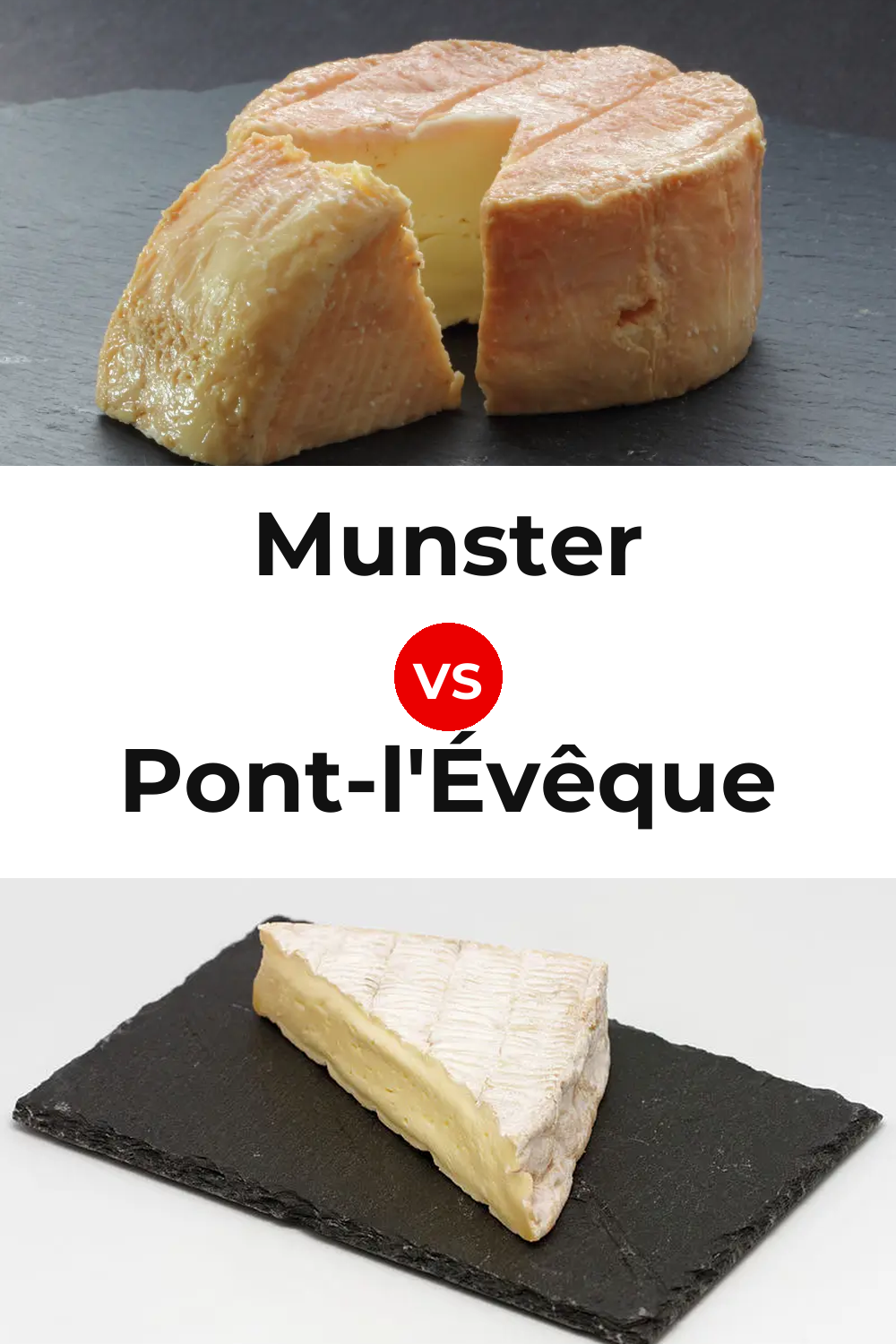 Munster Cheese vs Pont-l'Évêque Cheese Pinterest comparison