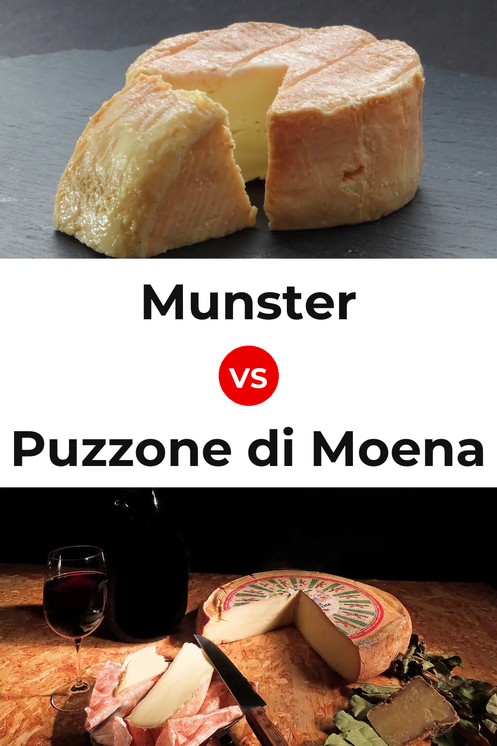 Munster Cheese vs Puzzone di Moena Cheese Pinterest comparison