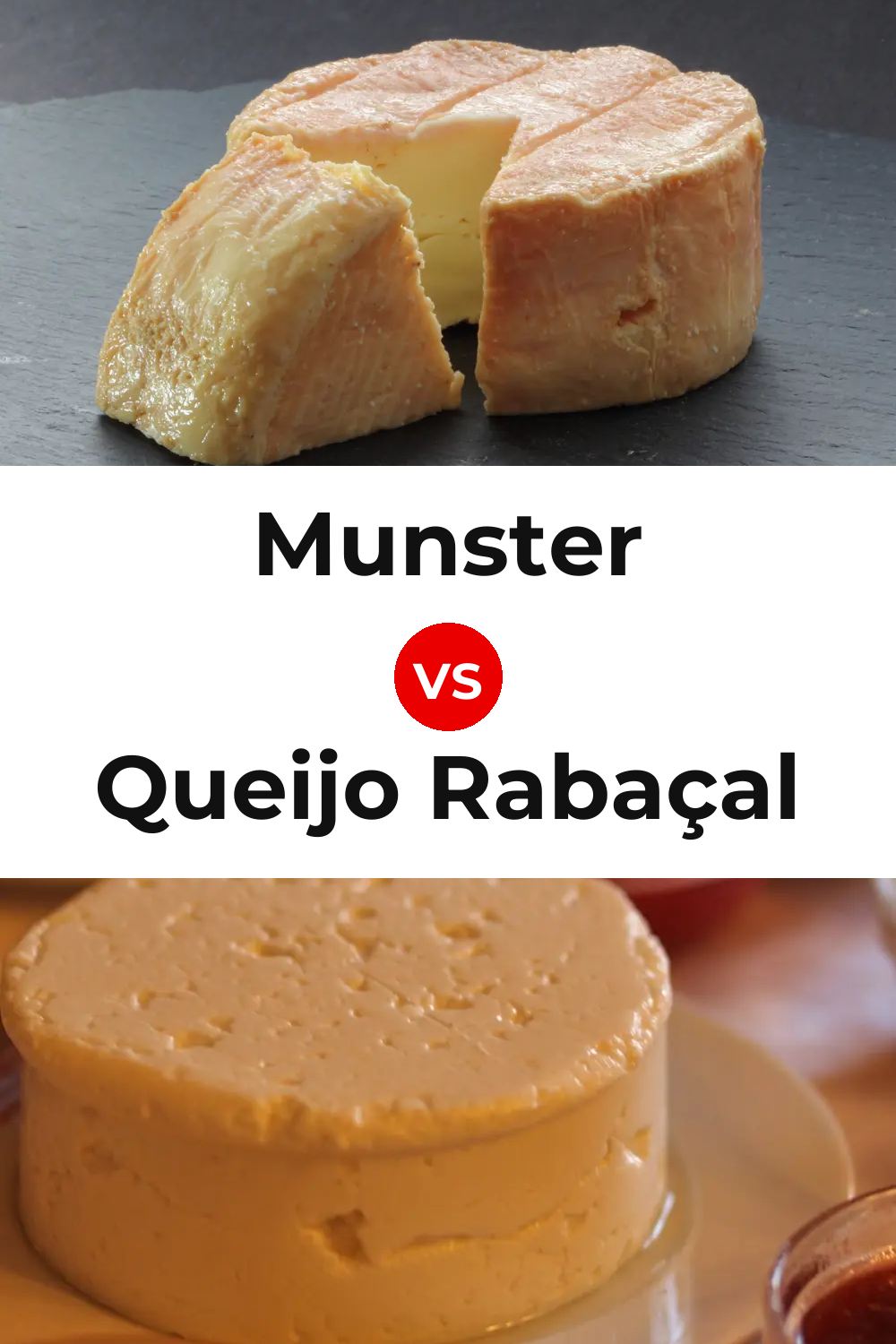 Munster Cheese vs Queijo Rabaçal Pinterest comparison