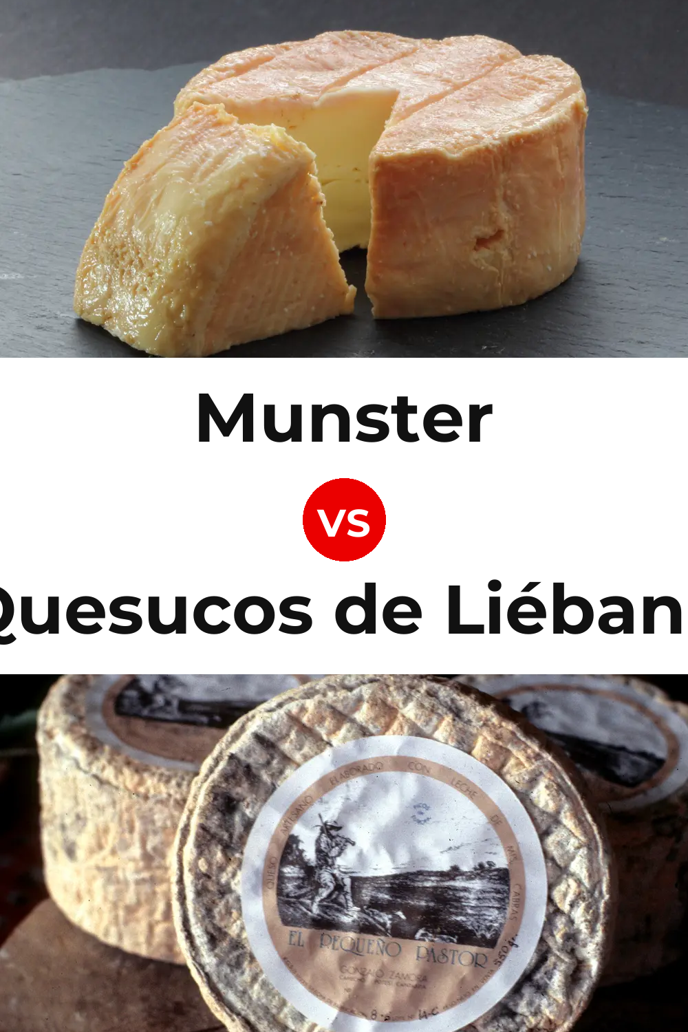 Munster Cheese vs Quesucos de Liébana Cheese Pinterest comparison