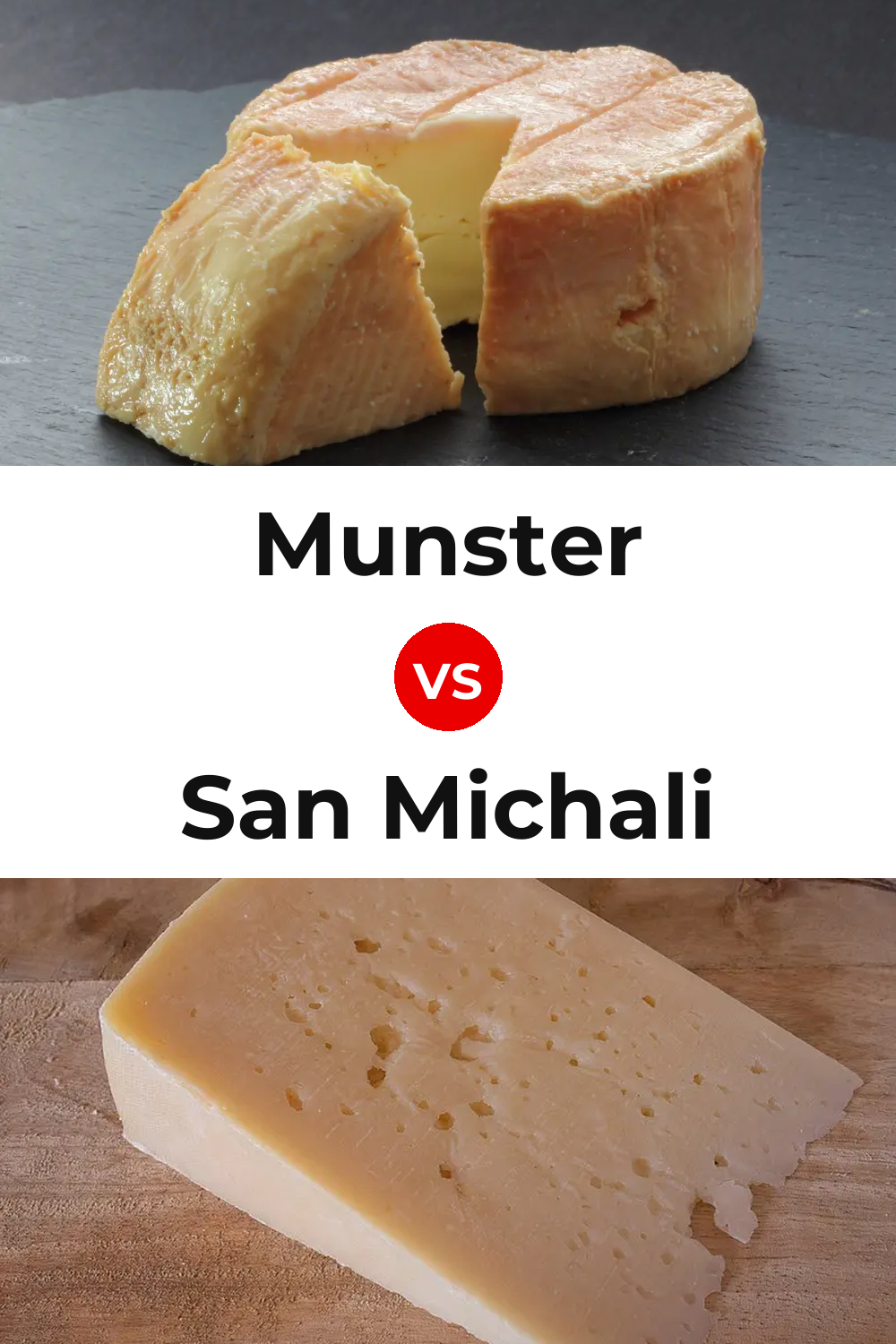 Munster Cheese vs San Michali Cheese Pinterest comparison