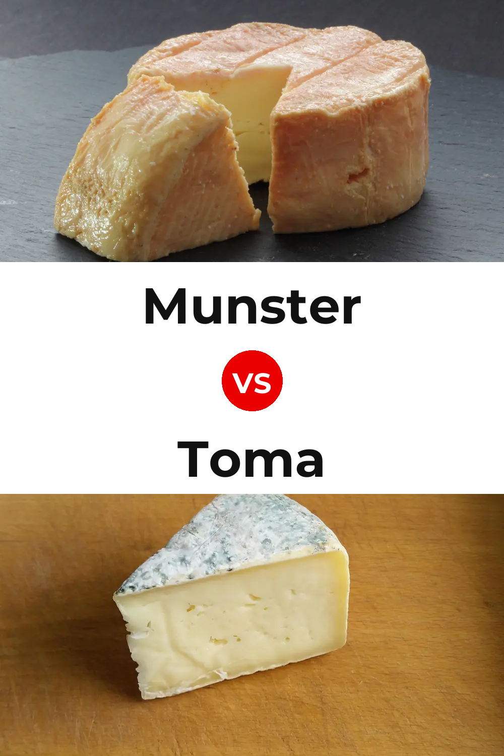 Munster Cheese vs Toma Cheese Pinterest comparison