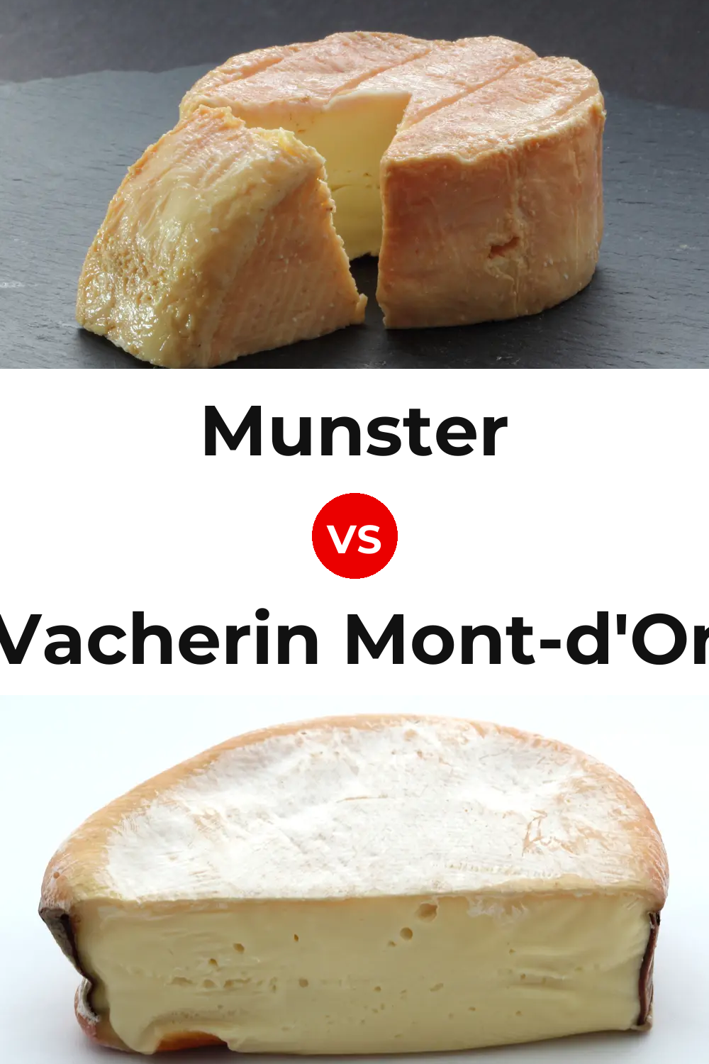 Munster Cheese vs Vacherin Mont-d'Or Cheese Pinterest comparison