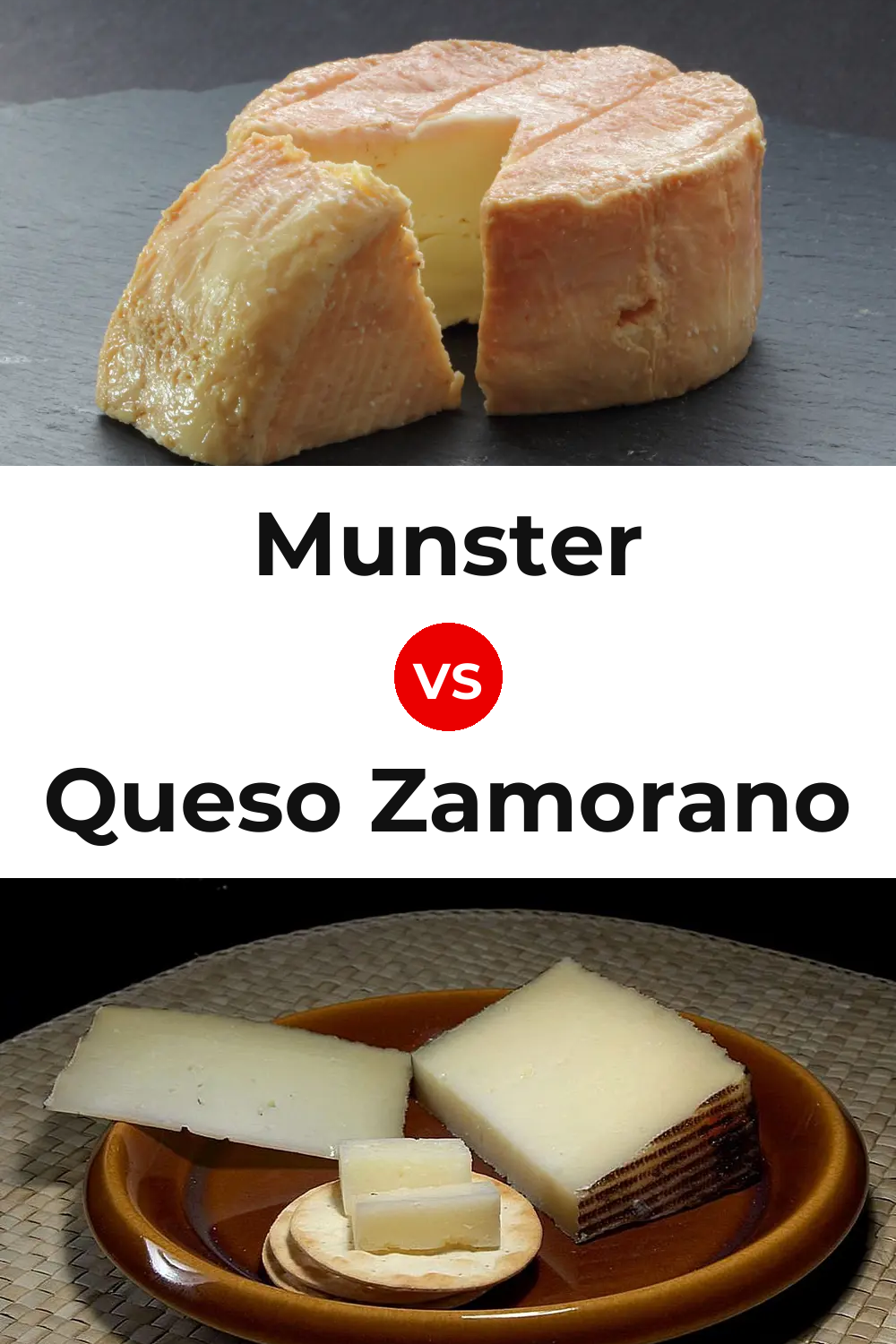 Munster Cheese vs Queso Zamorano Pinterest comparison