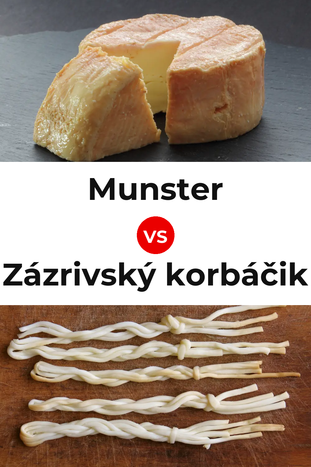 Munster Cheese vs Zázrivský korbáčik Cheese Pinterest comparison