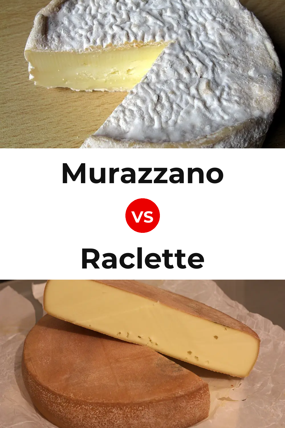 Murazzano Cheese vs Raclette Cheese Pinterest comparison