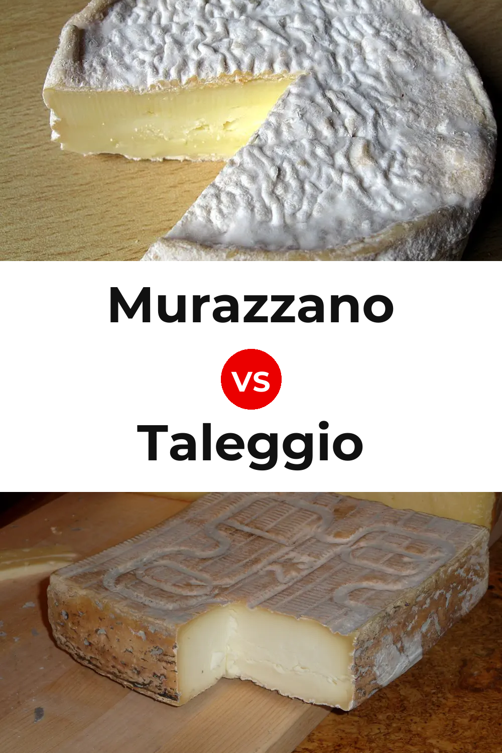 Murazzano Cheese vs Taleggio Cheese Pinterest comparison