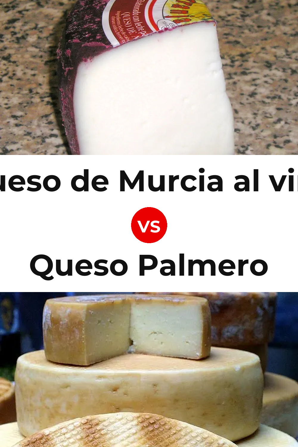 Queso de Murcia al vino vs Queso Palmero Pinterest comparison