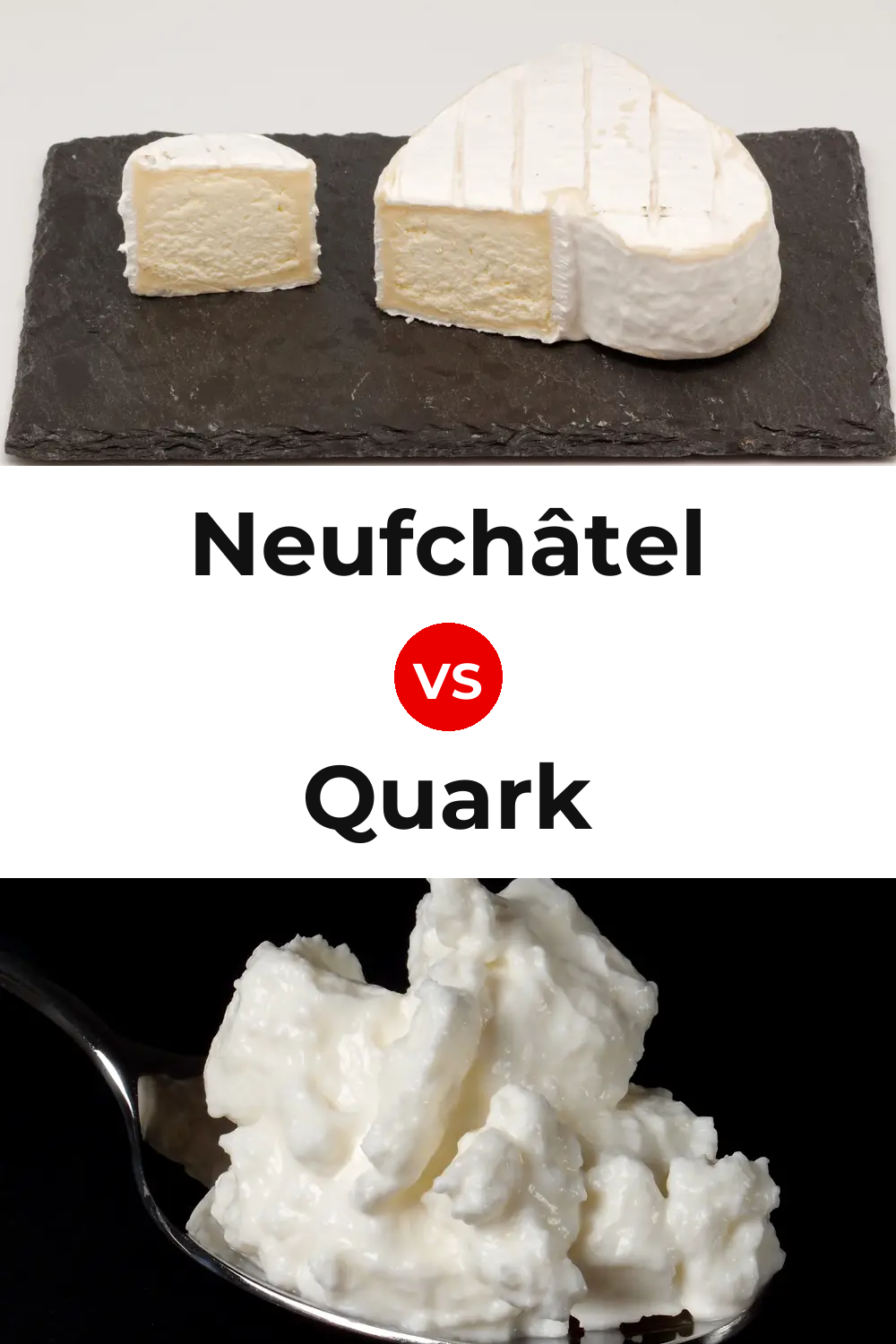 Neufchâtel Cheese vs Quark Cheese Pinterest comparison
