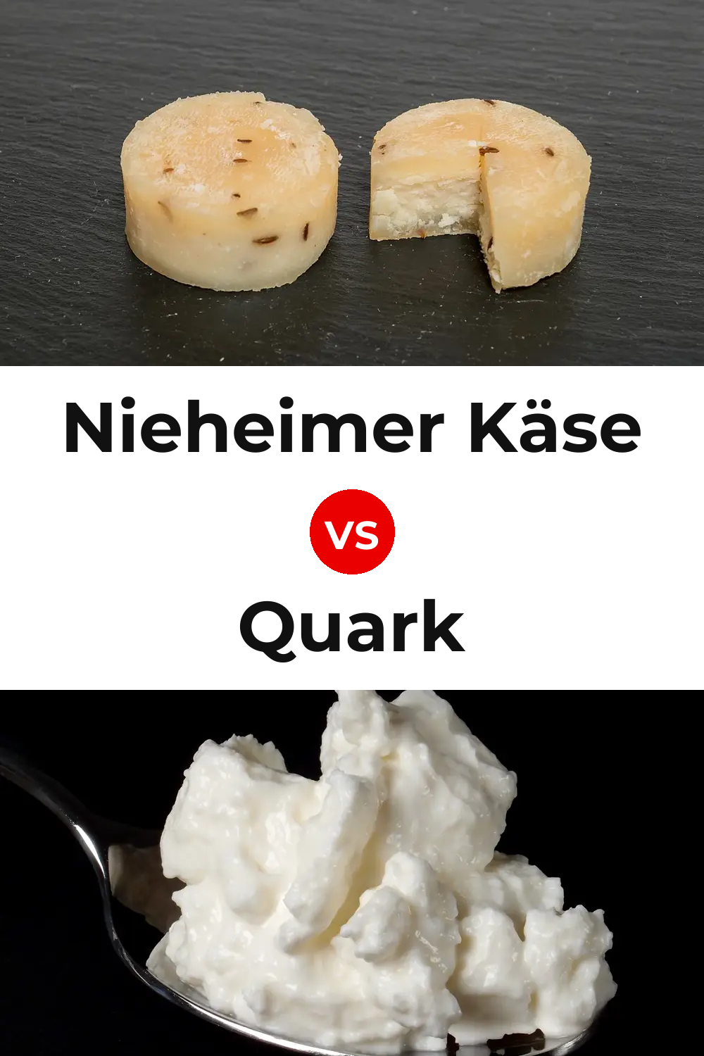 Nieheimer Käse Cheese vs Quark Cheese Pinterest comparison