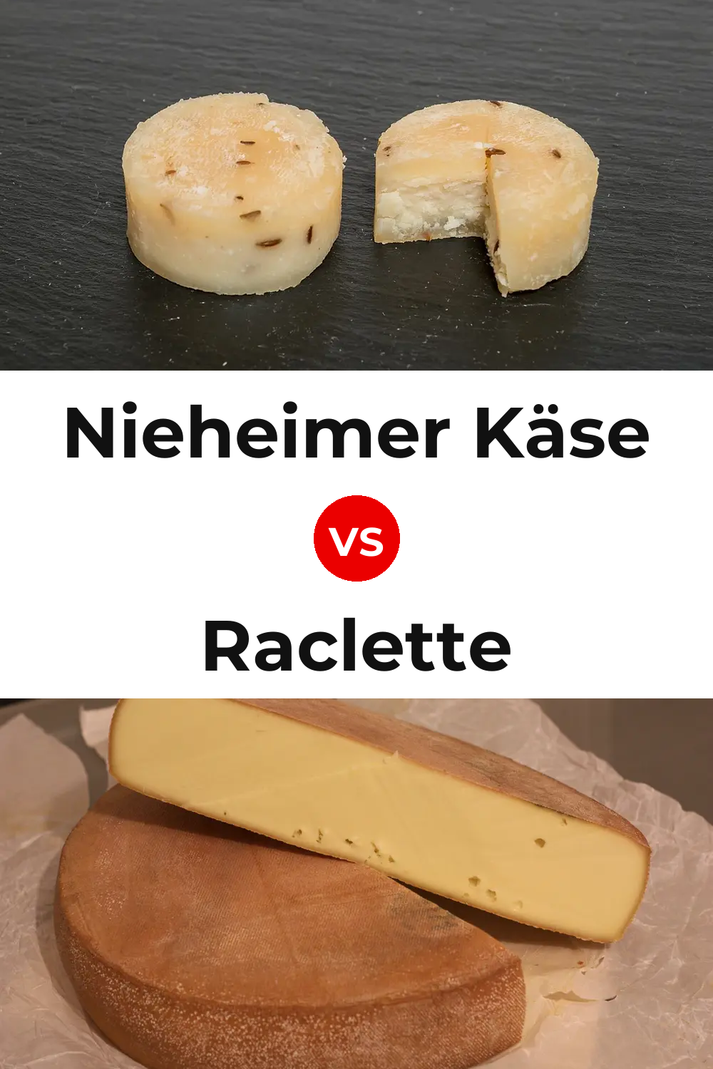 Nieheimer Käse Cheese vs Raclette Cheese Pinterest comparison