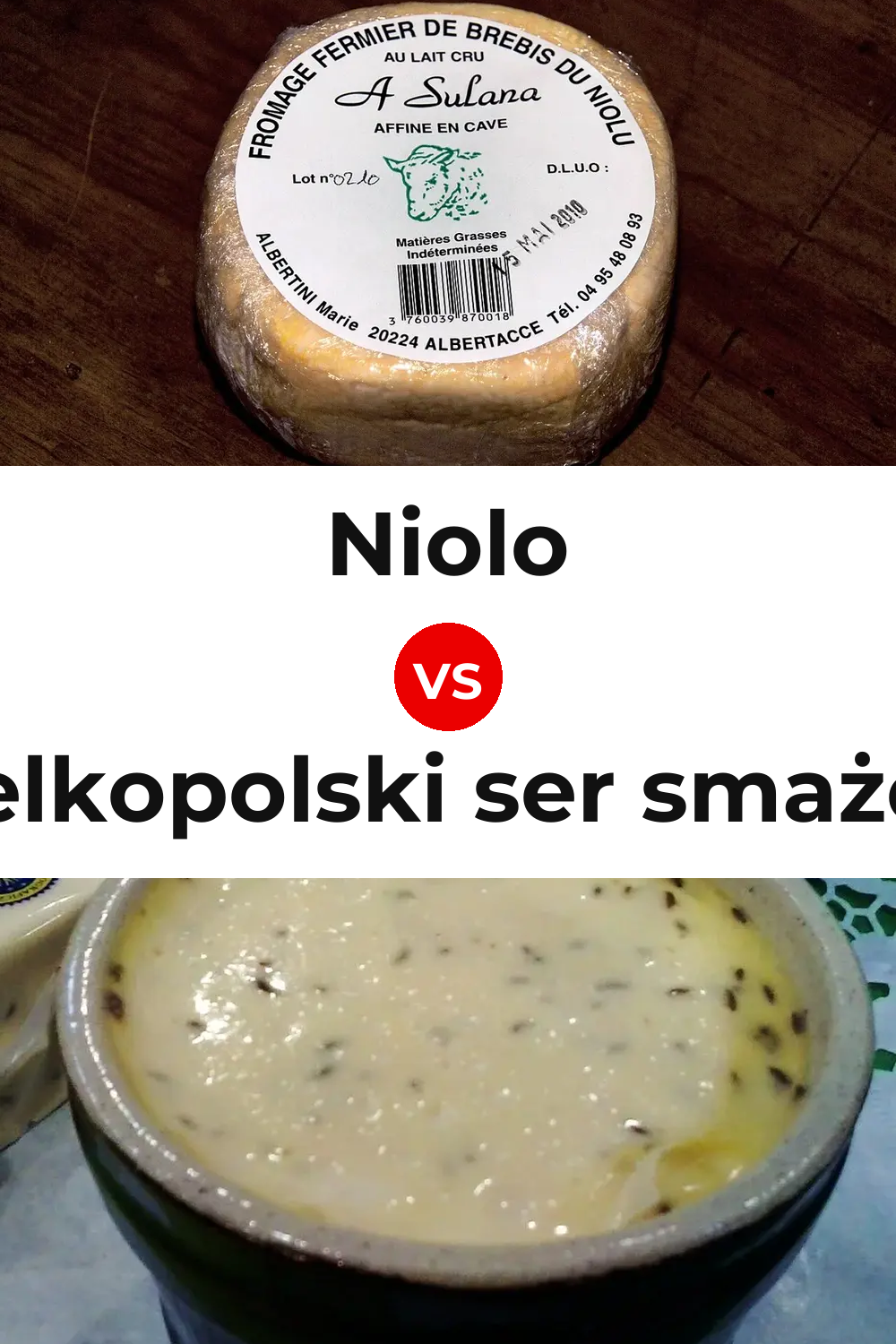 Niolo Cheese vs Wielkopolski ser smażony Cheese Pinterest comparison