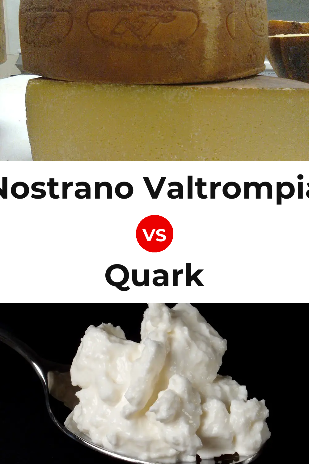Nostrano Valtrompia Cheese vs Quark Cheese Pinterest comparison