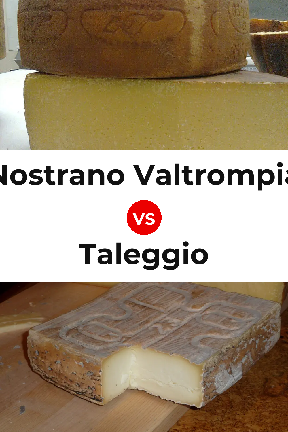 Nostrano Valtrompia Cheese vs Taleggio Cheese Pinterest comparison