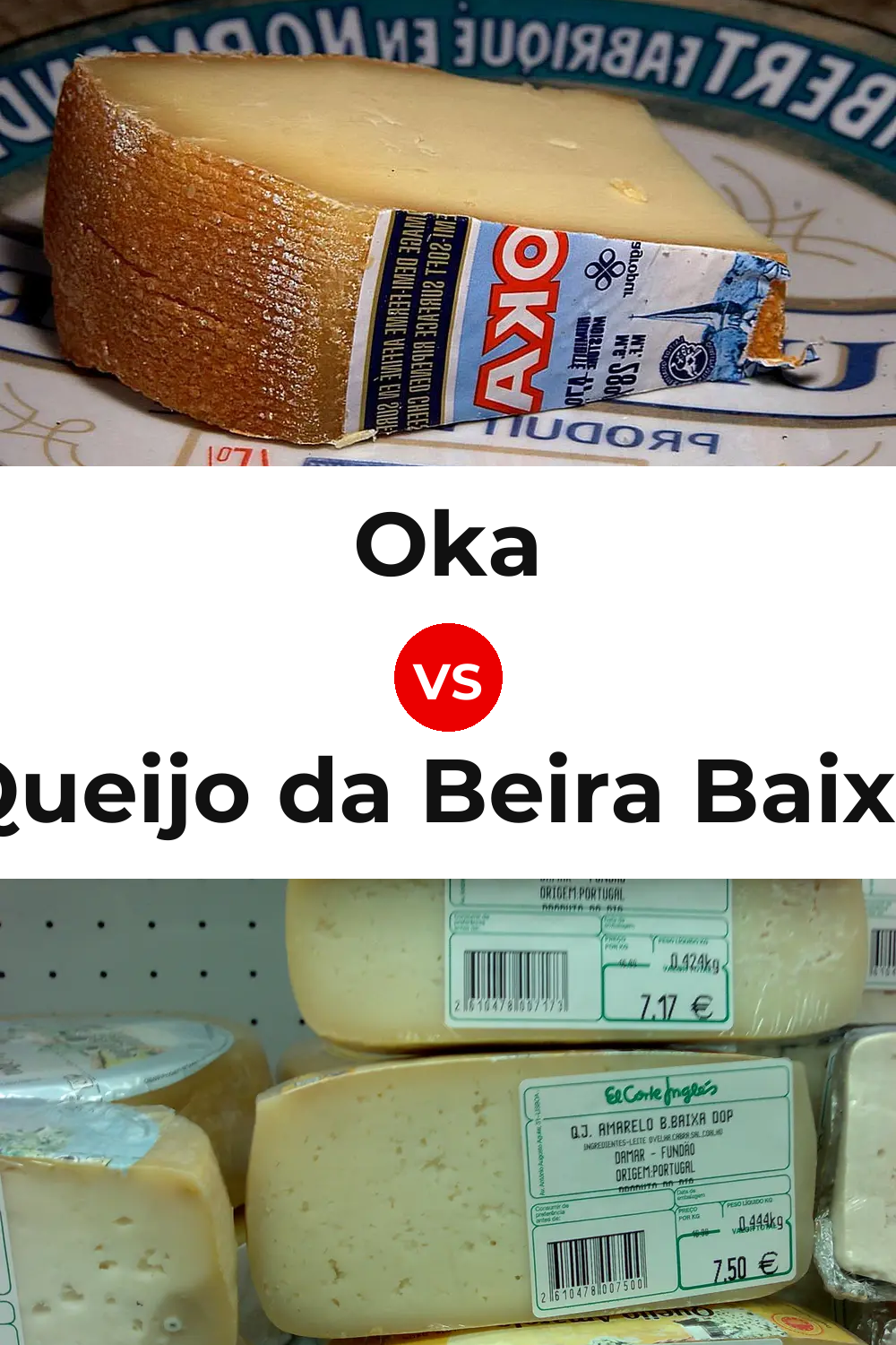 Oka Cheese vs Queijo da Beira Baixa Pinterest comparison