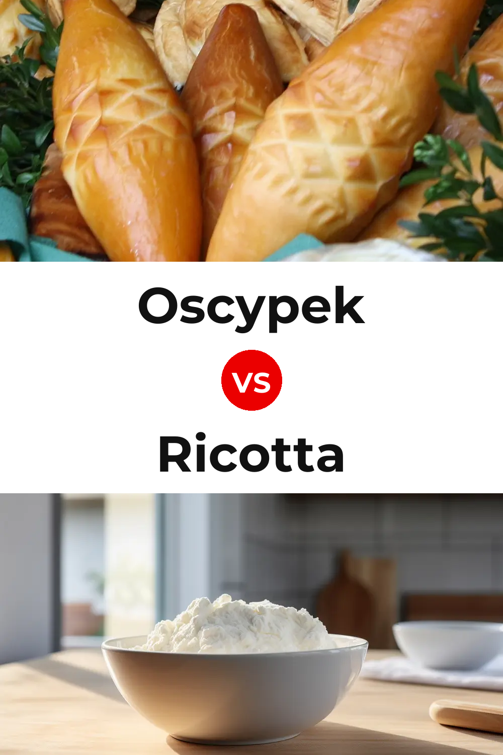Oscypek Cheese vs Ricotta Cheese Pinterest comparison