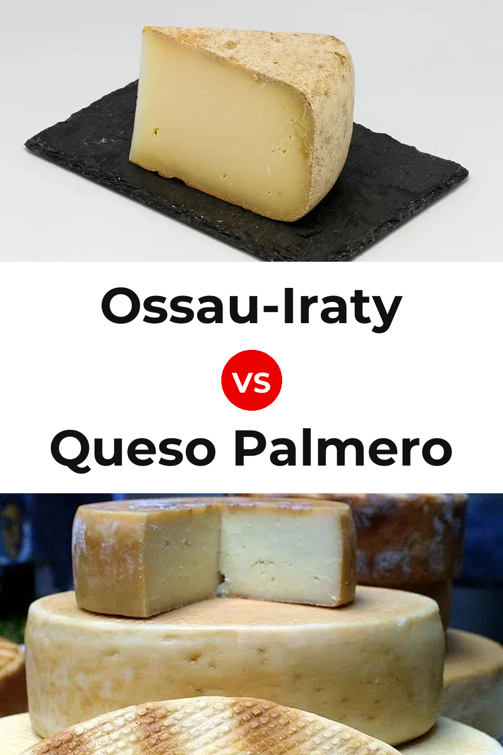 Ossau-Iraty Cheese vs Queso Palmero Pinterest comparison