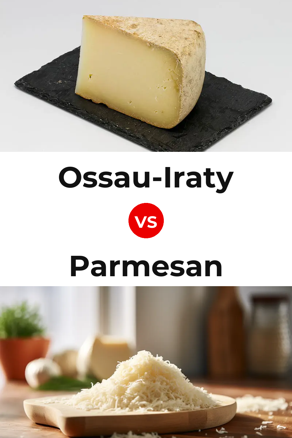 Ossau-Iraty Cheese vs Parmesan Cheese Pinterest comparison