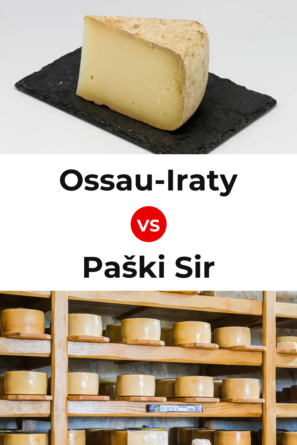 Ossau-Iraty Cheese vs Paški Sir Cheese Pinterest comparison