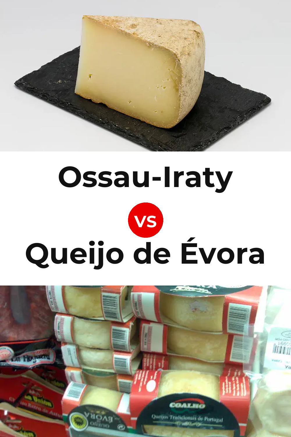 Ossau-Iraty Cheese vs Queijo de Évora Pinterest comparison