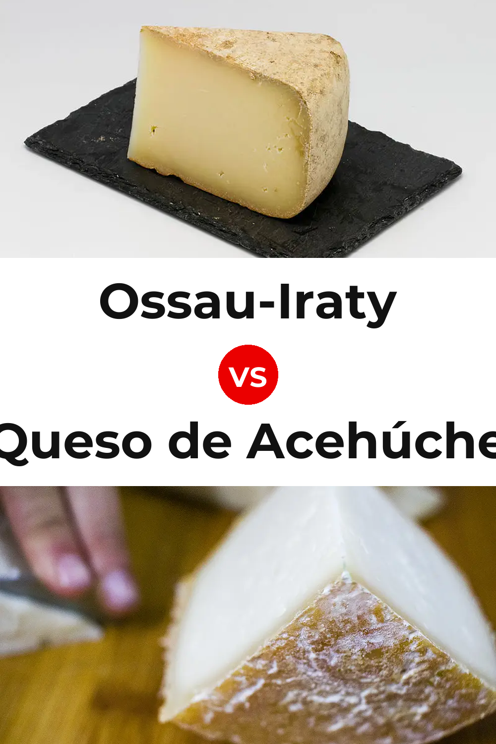 Ossau-Iraty Cheese vs Queso de Acehúche Pinterest comparison