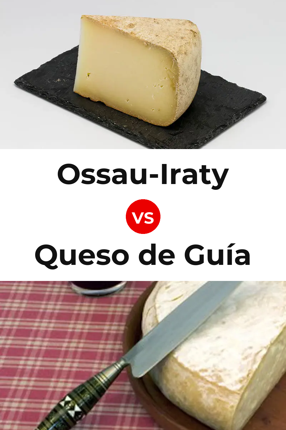 Ossau-Iraty Cheese vs Queso de Guía Pinterest comparison