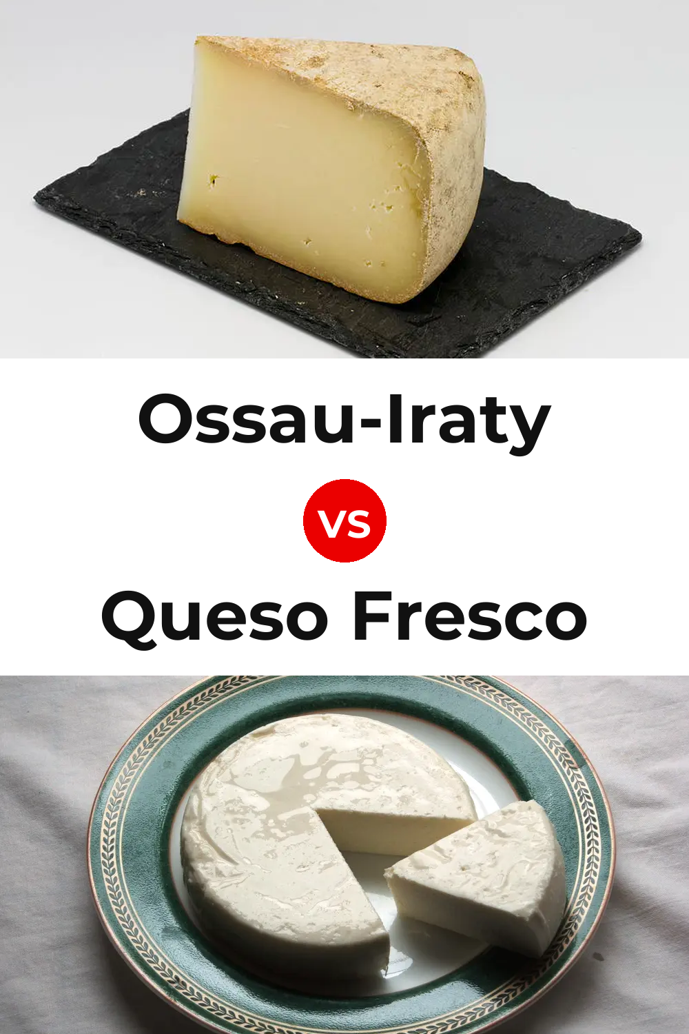 Ossau-Iraty Cheese vs Queso Fresco Pinterest comparison