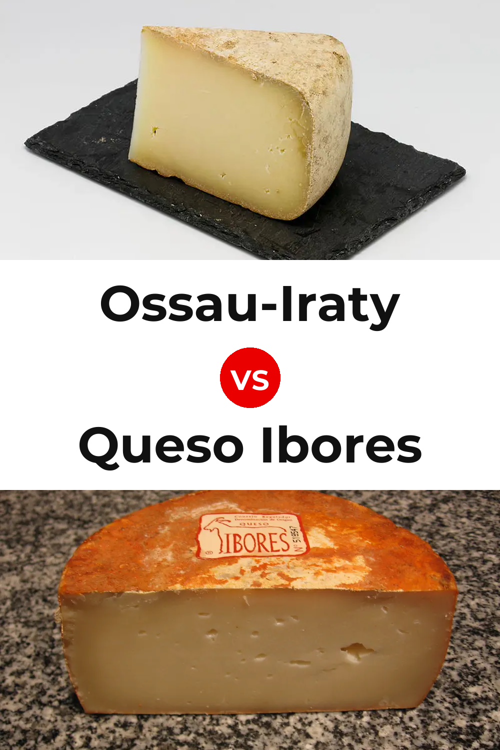 Ossau-Iraty Cheese vs Queso Ibores Pinterest comparison