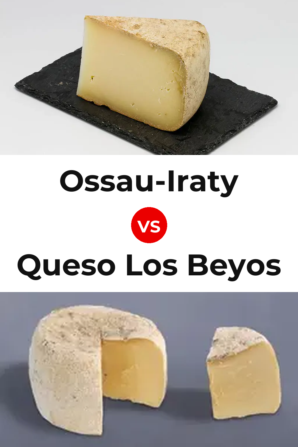Ossau-Iraty Cheese vs Queso Los Beyos Pinterest comparison