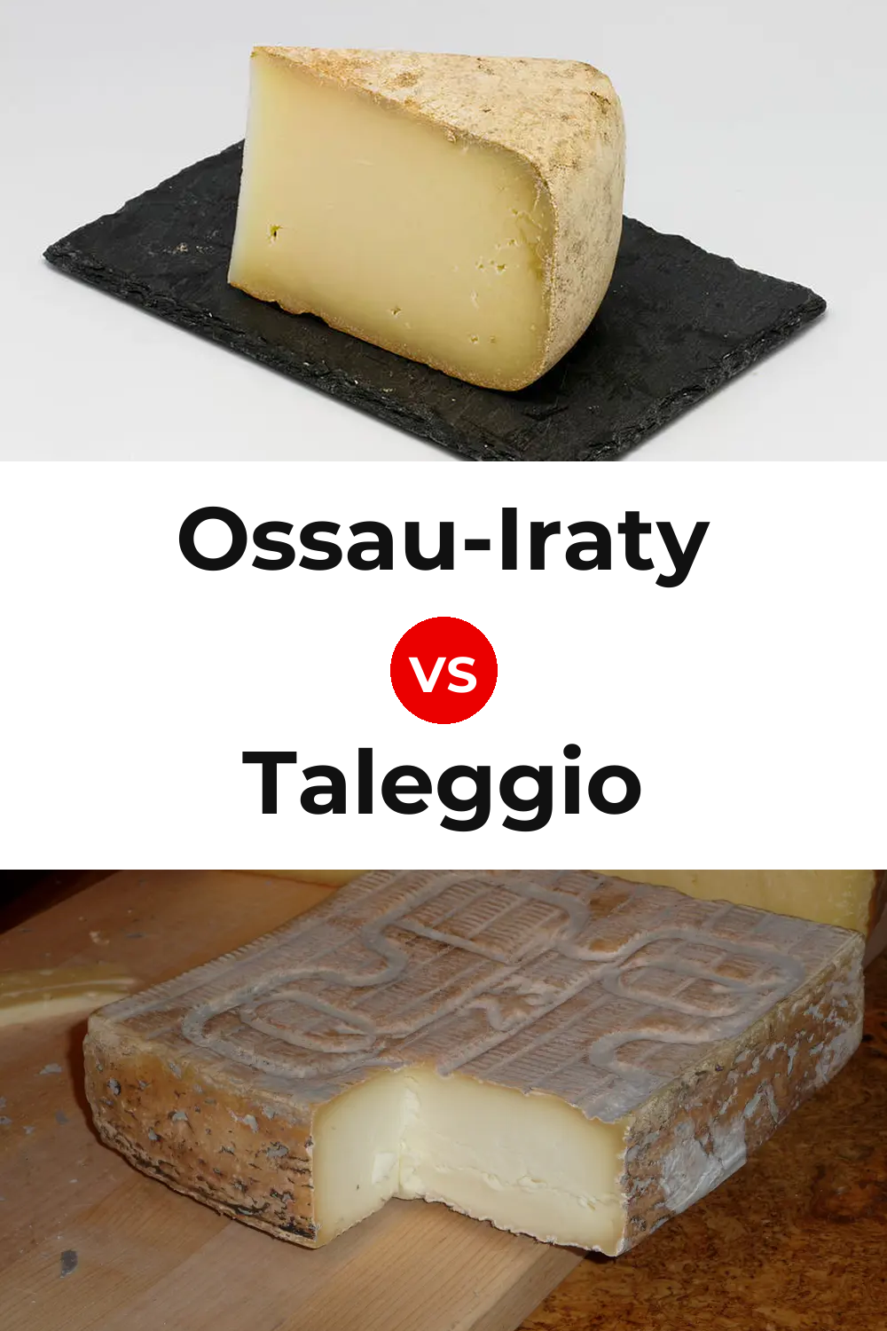 Ossau-Iraty Cheese vs Taleggio Cheese Pinterest comparison