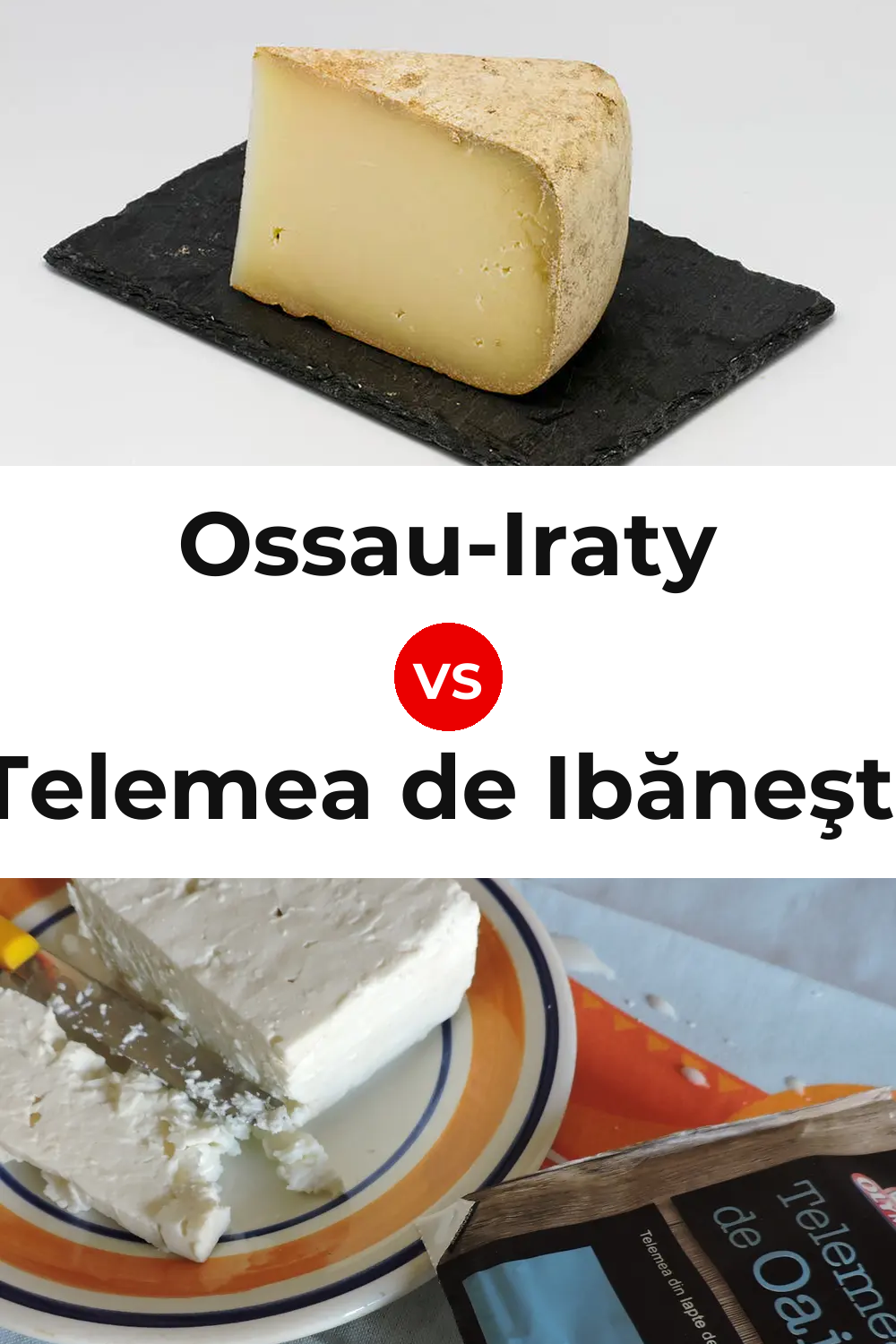 Ossau-Iraty Cheese vs Telemea de Ibăneşti Cheese Pinterest comparison