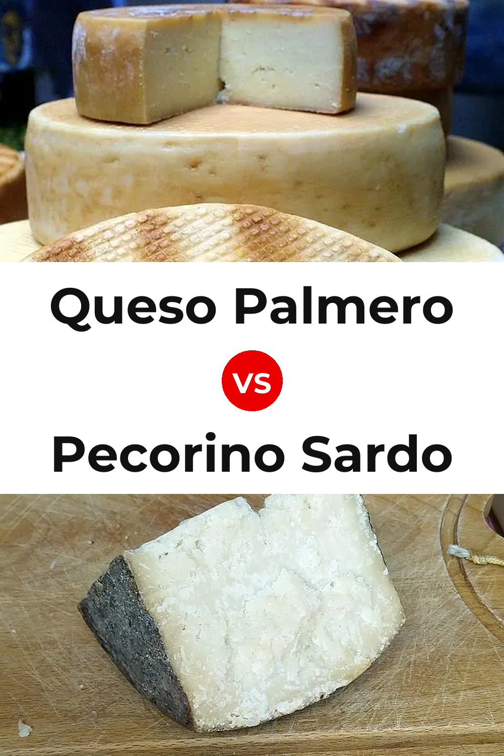 Queso Palmero vs Pecorino Sardo Cheese Pinterest comparison